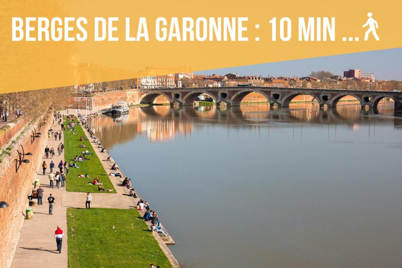 Appartement Cosy Tout Confort - Climatisation, Balcon, Wifi - Proche Airbus, Purpan, Aeroport, Stade Ernest Wallon Toulouse Luaran gambar
